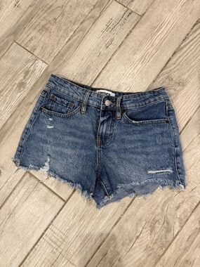 RSQ Blue Distressed Denim Cutoff Shorts